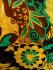 Blue, Green & Brown Strappy Sun Top - Ethnic Bold Flower Print - Fair Trade Cotton