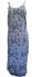 Beautiful Blue Strappy Balinese Bird of Peace Sundress/Shift Dress with Ties