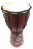 Authentic Dot Painted 20 cm high Hand Carved Djembe Drum - Fair Trade