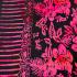 Sarong Beach Coverup Batik from Bali Large Size Pink & Black Flowers