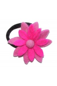 Hand made Felt Chrysanthemum Flower Hair Accessory - Fair Trade