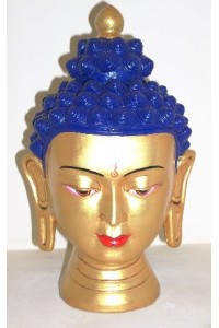 Ceramic Nepalese Buddha Head - Fair Trade Hand Painted 