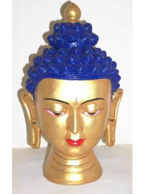 Ceramic Nepalese Buddha Head - Fair Trade Hand Painted 