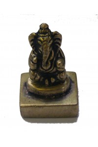 Cast Brass Ganesh Statue / Stamp / Chop Figurine from Kathmandu
