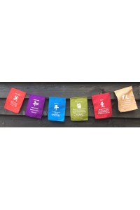 Feng Shui Meditation Prayer Flags - Multicoloured - Hand Made in Bali - Fair Trade
