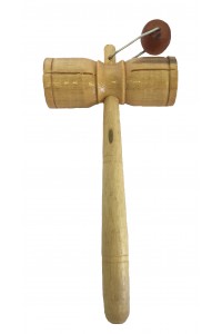 Two Tone Tick Tock Wooden Rattle / Block Shaker/Guiro / Agogo - Great Sound, Fair Trade - Ideal for Kids