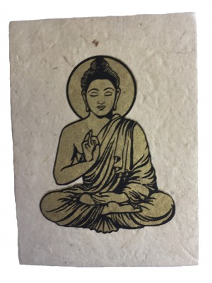 Fair Trade Handmade Nepali Lokta Paper Lord Buddha Notepad