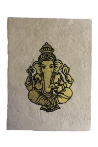 Fair Trade Handmade Nepali Lokta Paper Lord Ganesh Notebook