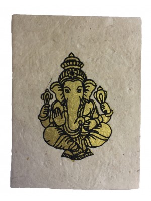Fair Trade Handmade Nepali Lokta Paper Lord Ganesh Notebook