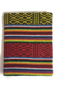Fair Trade Handmade Lokta Paper Traditional Bhutanese Rainbow Fabric Notebook