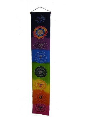 Rainbow Batik Seven Chakra Hanging - Hand made in Bali - Fair Trade 