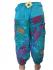 Fair Trade Bright Blue Cotton Cropped 3/4 Length Beach Trousers