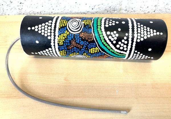 Large hand Painted Thunder Drum / Spring Drum from Bali, Great Sound Effect