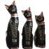 Fair Trade Family of Hand Carved Wooden Balinese Cats - Choice of 3 different size Cats