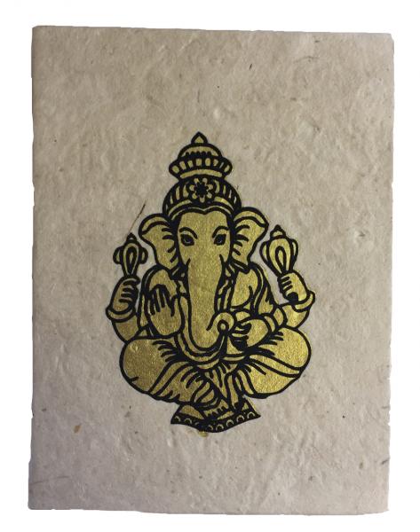 Fair Trade Handmade Nepali Lokta Paper Lord Ganesh Notebook