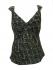Brown or Green Cotton Strappy Top - Beautiful Geometric Kirsten Print - Fair Trade