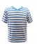 Fair Trade 100% Cotton Classic Stripey Blue / White Mens T Shirt