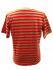 Fair Trade 100% Cotton Classic Stripey Red & Grey Mens T Shirt