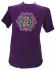 Fair Trade Embroidered Yin Yang Mandala T Shirt ( Purple T Shirt)