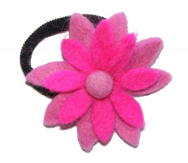 Hand made Felt Chrysanthemum Flower Hair Accessory - Fair Trade