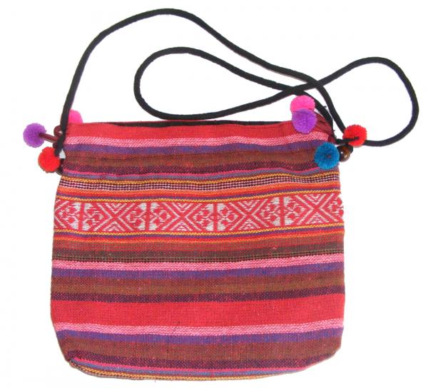 Bright Multicoloured Handlloom Thai Hilltribe Shoulder Bag - Fair Trade