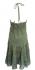 Classic Army Green Indian Cotton Maria Midi Length Summer Sun Dress - Fair Trade 100% Cotton 