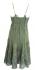 Classic Army Green Indian Cotton Maria Midi Length Summer Sun Dress - Fair Trade 100% Cotton 