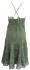 Classic Army Green Indian Cotton Maria Midi Length Summer Sun Dress - Fair Trade 100% Cotton 