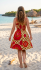 Bright Yellow / Green Colourful Dotty Short Summer Dress - Fair Trade 100% Cotton