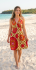 Bright Yellow / Green Colourful Dotty Short Summer Dress - Fair Trade 100% Cotton