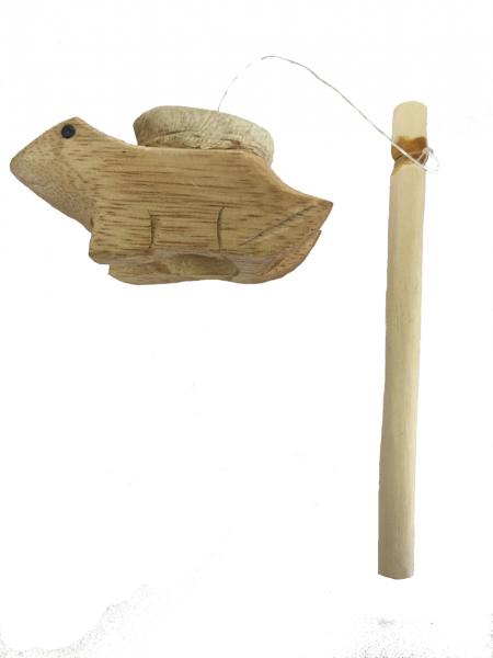 Novelty Wooden Frog Sound Drum / Sound Effect - Great Frog Sound, Fair Trade