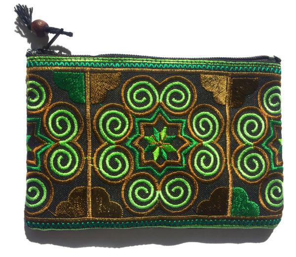 Hmong Thai Hill Tribe Spiral Tribal Purse - Fair Trade