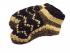 Handknitted Fair Trade Woollen Black & White Fleece Lined Tibetan House Slippers