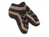 Handknitted Fair Trade Woollen Black & White Fleece Lined Tibetan House Slippers