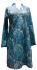 Beautiful  Floaty Cotton Kaftan - Pale Blue Paisley Print - Fair Trade
