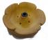 Round Wooden Tibetan Incense Holder - Lotus Flower Design - Fair Trade