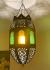 Moroccan Classic Metal Lampshade with coloured glass from Marrakesh 