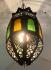 Moroccan Classic Metal Lampshade with coloured glass from Marrakesh 