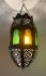 Moroccan Classic Metal Lampshade with coloured glass from Marrakesh 