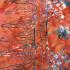 Sarong Beach Coverup Batik from Bali Large Size Pink Red Orange Flowers