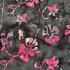Sarong Beach Coverup Batik from Bali Large Size Black, White & Pink Flowers